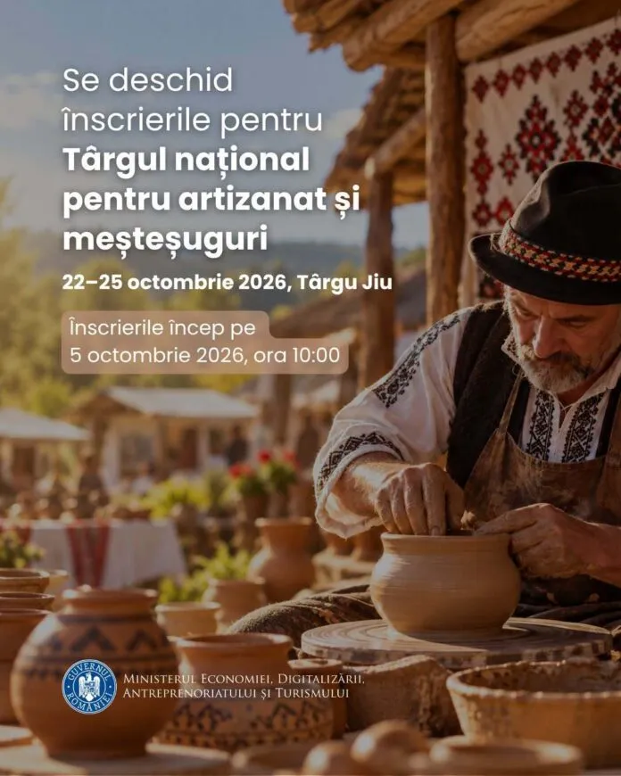 Târgul național de artizanat și meșteșuguri vine la Târgu Jiu. Înscrierile încep pe 5 octombrie